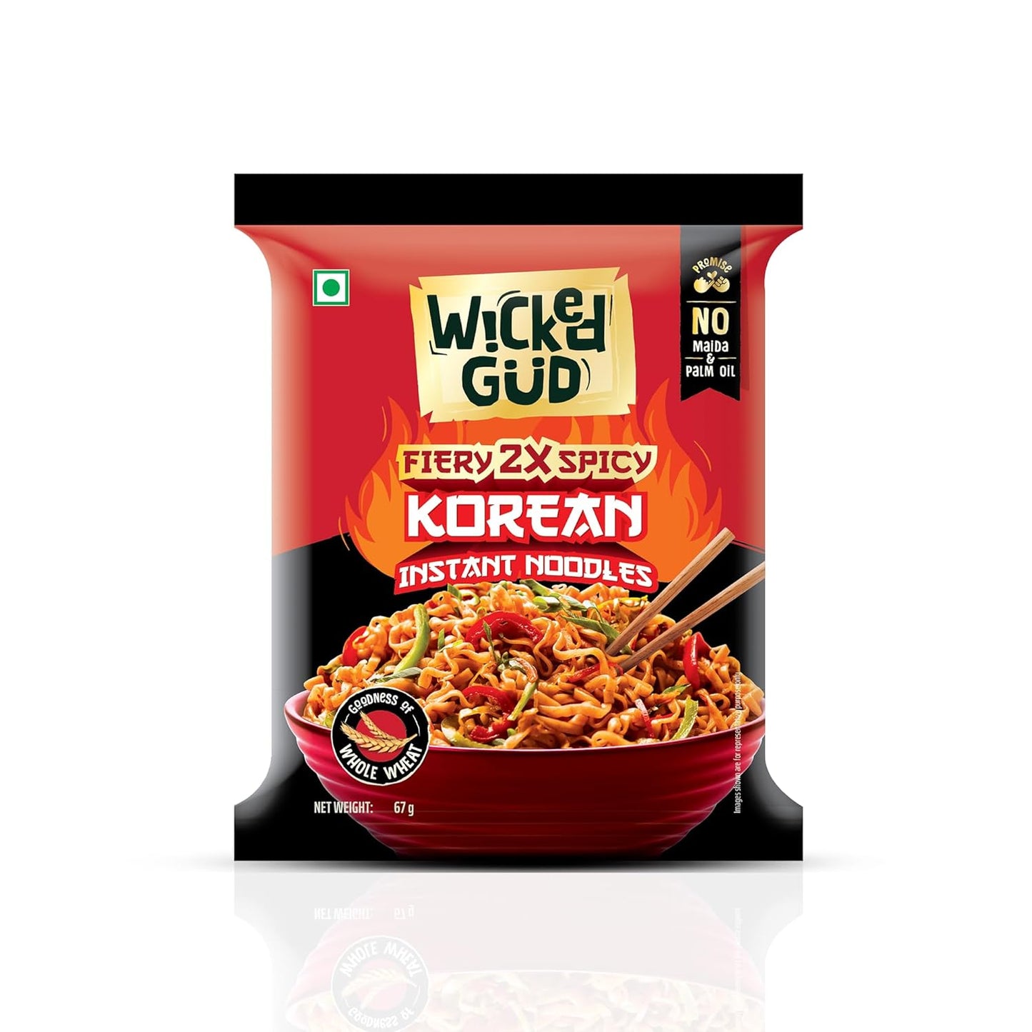 WickedGud Fiery 2X Spicy Korean Noodles (Minimum Order : 5 Boxes)