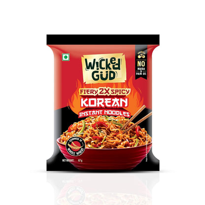 WickedGud Fiery 2X Spicy Korean Noodles (Minimum Order : 5 Boxes)