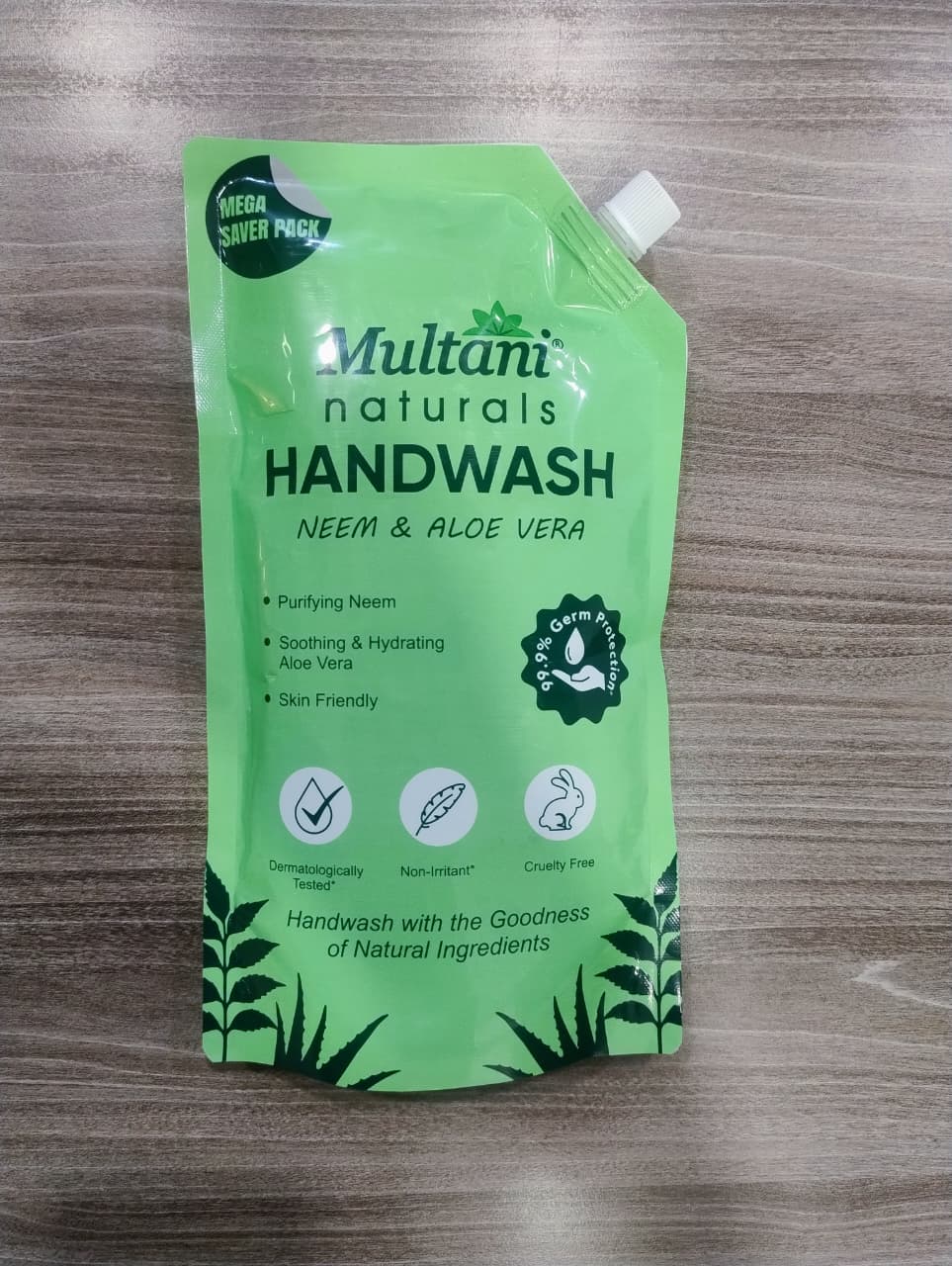 MULTANI NATURALS HAND WASH NEEM&ALOE VERA  750ml (Minimum Order : 20 Boxes - 15 Pcs/Box)  (55 Rs/Pcs)  )
