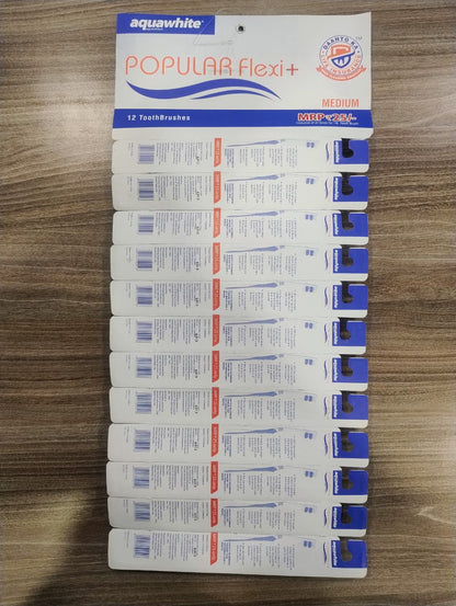 AQUAWHITE POPULAR PLUS 12 UP HANGER (Minimum Order : 25 Boxes - 48 Hanger/Box)  (8 Rs Pcs)