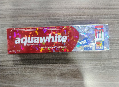 AQUAWHITE MINT RED GEL MAX TOOTHPASTE 150g (Minimum Order : 25 Boxes - 72 Pcs/Box) (45 Rs Pcs)