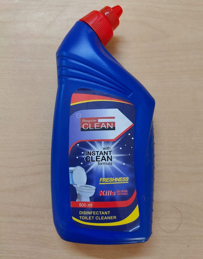 REGULAR CLEAN Disinfectant Toilet Cleaner 500ml (Minimum Order : 6 Boxes - 24 pcs/Box) (30 Rs/pcs)