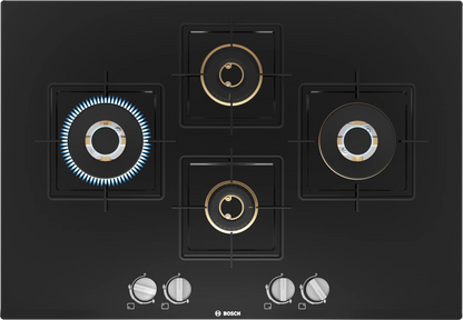 BOSCH Gas Hob – 75cm, True Brass Burners, Tempered Glass PNI7B6F10I (Minimum Order : 10 pieces) (9600 Rs/Pieces)