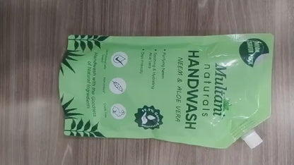 MULTANI NATURALS HAND WASH NEEM&ALOE VERA  750ml (Minimum Order : 20 Boxes - 15 Pcs/Box)  (55 Rs/Pcs)  )