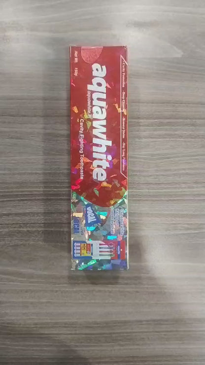 AQUAWHITE MINT RED GEL MAX TOOTHPASTE 150g (Minimum Order : 25 Boxes - 72 Pcs/Box) (45 Rs Pcs)